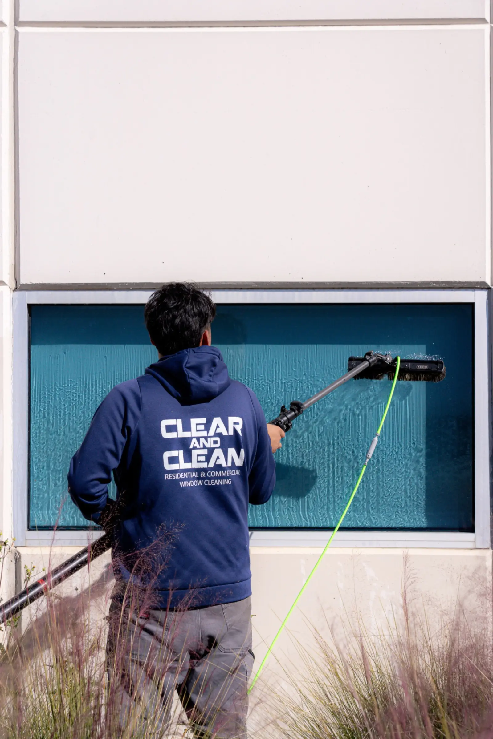 Commercial window cleaning in Lewisville, Texas