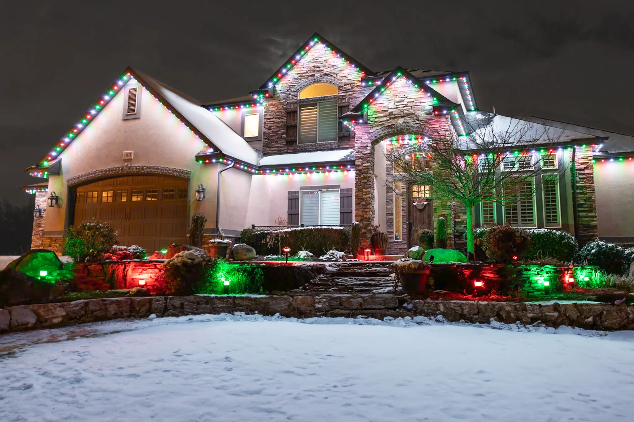 Christmas light installation in DFW